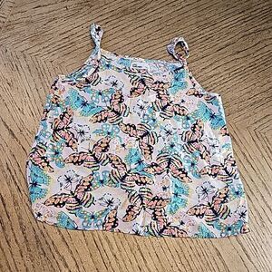 Butterfly tank top shirt girls size L Epic Threads